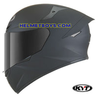 KYT TT COURSE Full Face Helmet matt black side view