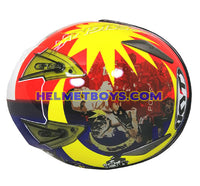 KYT Motorcycle Helmet HELLCAT MERDEKA top view