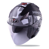 KYT HELLCAT MIMETIC grey Motorcycle Helmet slant view