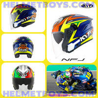 KYT NFJ Motorcycle Sunvisor Helmet DALLA PORTA overall view