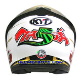 KYT NFJ Motorcycle Helmet JAUME MASIA back view