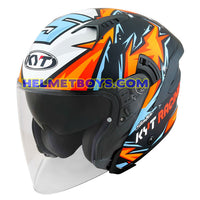 KYT NFJ Motorcycle Sunvisor Helmet JAUME MASIA 2021 slant view