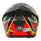 KYT NFJ Motorcycle Sunvisor Helmet FALCO back full view