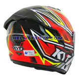 KYT NFJ Motorcycle Sunvisor Helmet FALCO backflip view