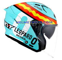 KYT NFJ Motorcycle Helmet JAUME MASIA LEOPARD right side view