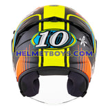 KYT NFJ Motorcycle Helmet XAVIER SIMEON back view