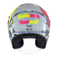 KYT NFJ Motorcycle Helmet ESPARGARO 2019 full back view