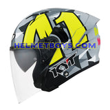 KYT NFJ Motorcycle Helmet ESPARGARO 2019 left side