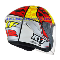 KYT NFJ Motorcycle Helmet XAVI FORES back view