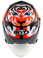 KYT VENOM motorcycle helmet AXEL BASSANI top view