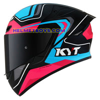 KYT Full Face Motorcycle Helmet TT COURSE OVERTECH FUXIA side