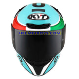 KYT FULL FACE TT COURSE Motorcycle Helmet LEOPARD ITALIA front view