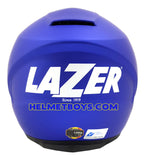 LAZER JH3 Motorcycle Sunvisor Helmet Matt blue back view