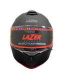 LAZER MH6 Flip Up Motorcycle Helmet matt black front view