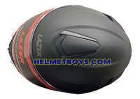 LAZER MH6 Flip Up Motorcycle Helmet matt black top view