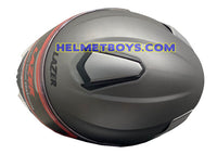 LAZER MH6 Flip Up Motorcycle Helmet matt anthracite top view