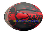 LAZER MH6 Flip Up Motorcycle Helmet RACELINE MATT RED top view