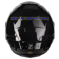 LAZER TANGO Motorcycle Helmet sunvisor glossy black back view