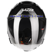 LAZER TANGO Motorcycle Helmet sunvisor glossy black front view