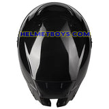 LAZER TANGO Motorcycle Helmet sunvisor glossy black top view