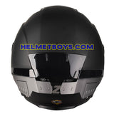 LAZER TANGO Motorcycle Helmet sunvisor matt black back view