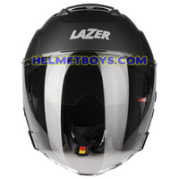 LAZER TANGO Motorcycle Helmet sunvisor matt black front view