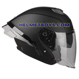 LAZER TANGO Motorcycle Helmet sunvisor matt black side view