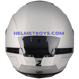 LAZER TANGO Motorcycle Helmet sunvisor matt grey back view