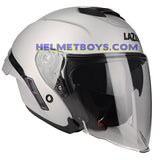 LAZER TANGO Motorcycle Helmet sunvisor matt grey slant view