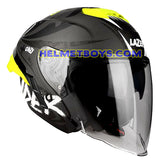 LAZER TANGO sunvisor motorcycle helmet graphics design ONI grey slant view