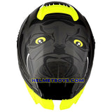LAZER TANGO sunvisor motorcycle helmet graphics design ONI grey top view