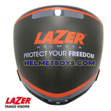 LAZER TANGO motorcycle helmet smoked tinted visor face shield front view