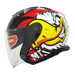 MT Motorcycle Sunvisor Helmet THUNDER TRUCK EAGLE side view
