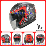MT Helmet A1 KRAKEN MATT BLACK Motorcycle Helmet poster