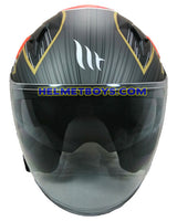 MT Motorcycle Sunvisor Helmet A1 BUSHIDO samurai front view