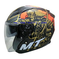 MT Motorcycle Sunvisor Helmet A1 BUSHIDO samurai side view