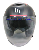 MT helmet THUNDER 3 SV JET version A5 BOW MATT RED front view