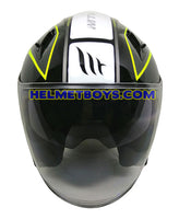 MT Helmet D3 GLOSSY YELLOW front view