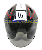 MT Helmet D5 GLOSSY RED Motorcycle sunvisor Helmet front view