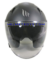 MT Helmet AVENUE MATT BLACK Motorcycle Helmet front view