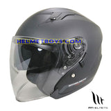 MT Helmet AVENUE MATT BLACK Motorcycle Helmet  slant view