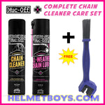  MUC OFF motorcycle chain cleaner chain lubricant set discount free brush