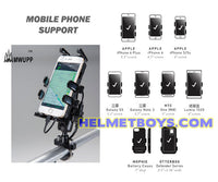 MWUPP motorcycle fingergrip smartphone support samsung apple iphone huawei xiaomi