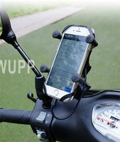 MWUPP motorcycle smartphone holder side mirror mounting