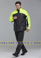 NANSHI Premium Motorcycle Waterproof Rainjacket yellow man model 02