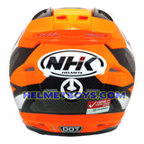 NHK R1 GIGA Motorcycle Sunvisor Helmet back view