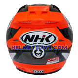 NHK R1 GIGA Motorcycle Sunvisor Helmet back view color tone