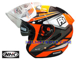 NHK R1 GIGA Motorcycle Sunvisor Helmet side view