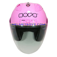 NOVA R606 motorcycle helmet glossy pink front