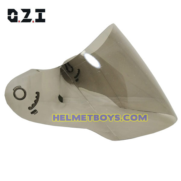 OZI 22 motorcycle helmet smoked tinted visor face shield side view